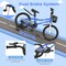 Prorider 18'' Kid's Bike with Removable Training Wheels & Basket for 4-8 Years Old White/Blue/Red/Skyblue